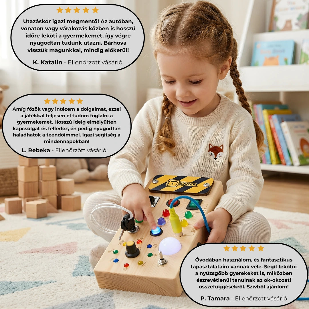 KinderSwitch  - Montessori Fejlesztő Kapcsolólámpák