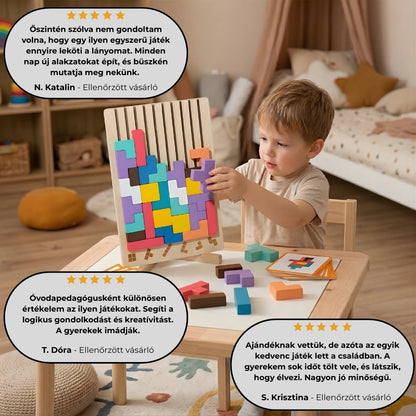 KinderBlocks - Montessori Fejlesztő Fakockák