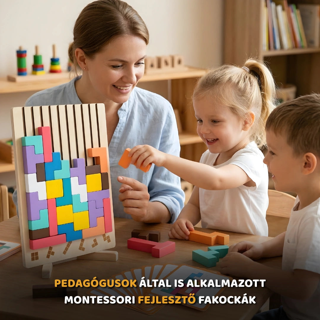 KinderBlocks - Montessori Fejlesztő Fakockák